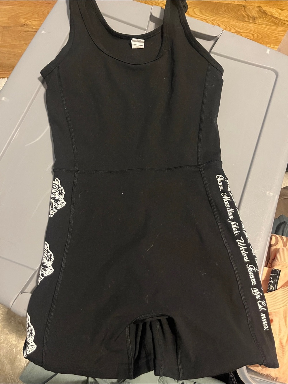 Darc Sport Bodybuilding  Athletic Tank Romper with Side Script WOLVES SHE 22/500